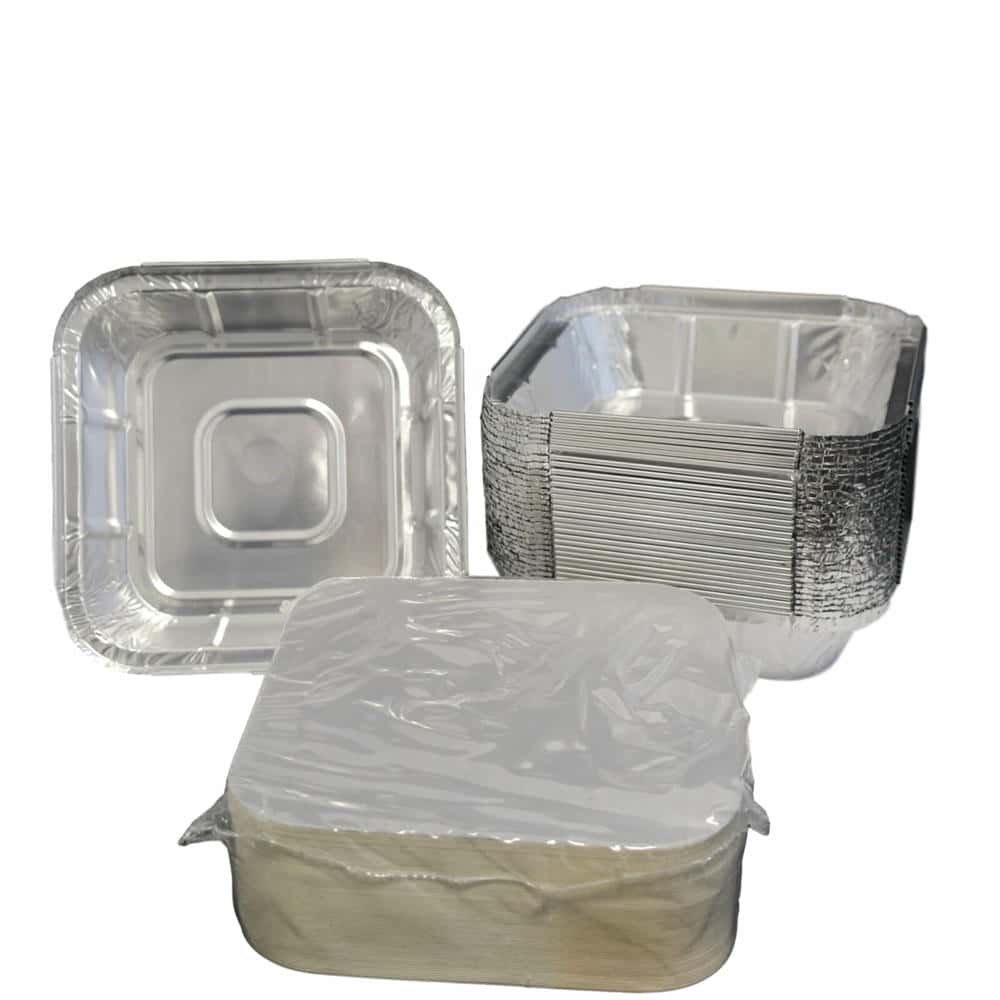 Aluschalen mit Deckel (alukaschierter Karton) R25L-Set Aluschalen mit Deckel (alukaschierter Karton) R25L-Set