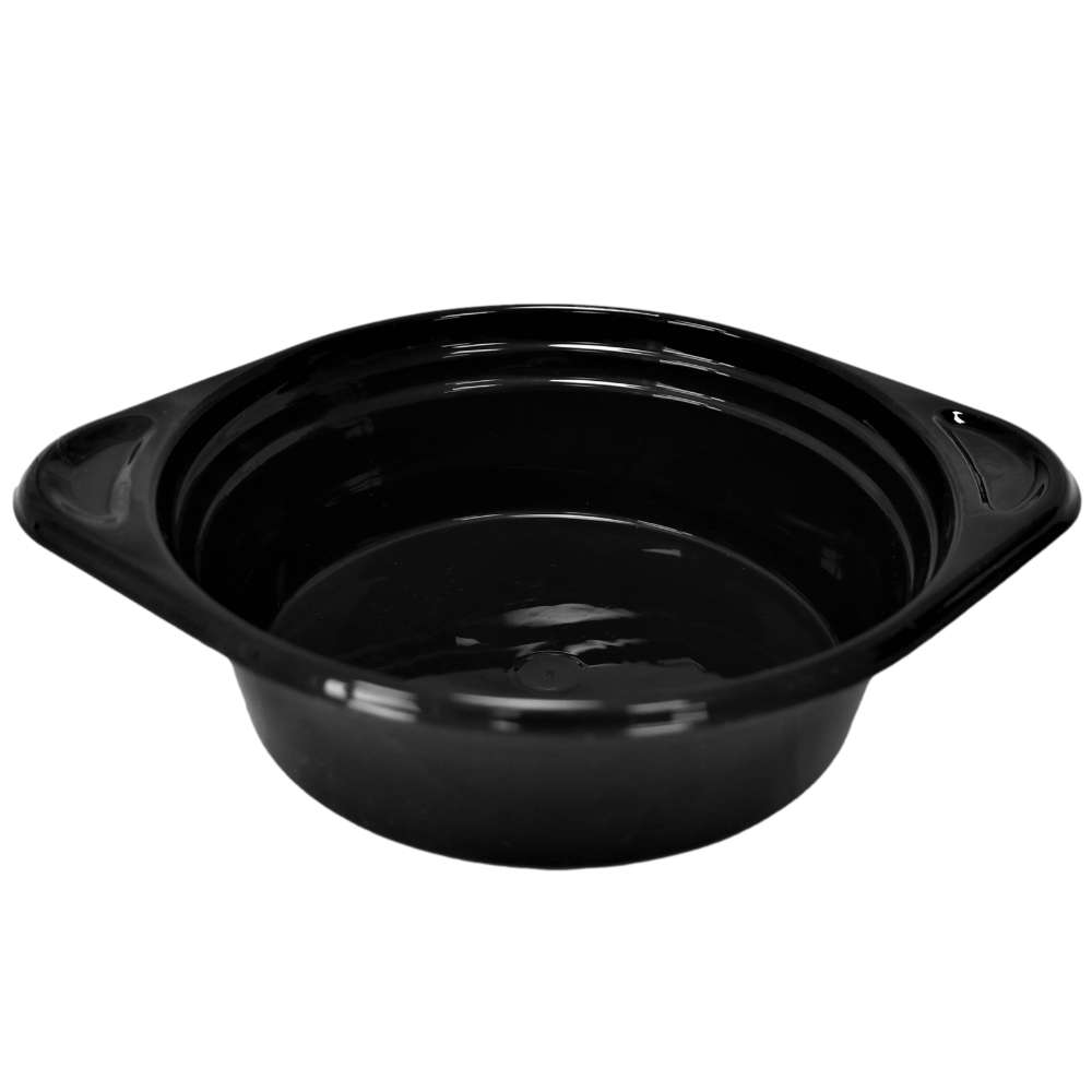 Mehrweg Suppenterrine schwarz 500 ml (Ø 150 x 45 mm)