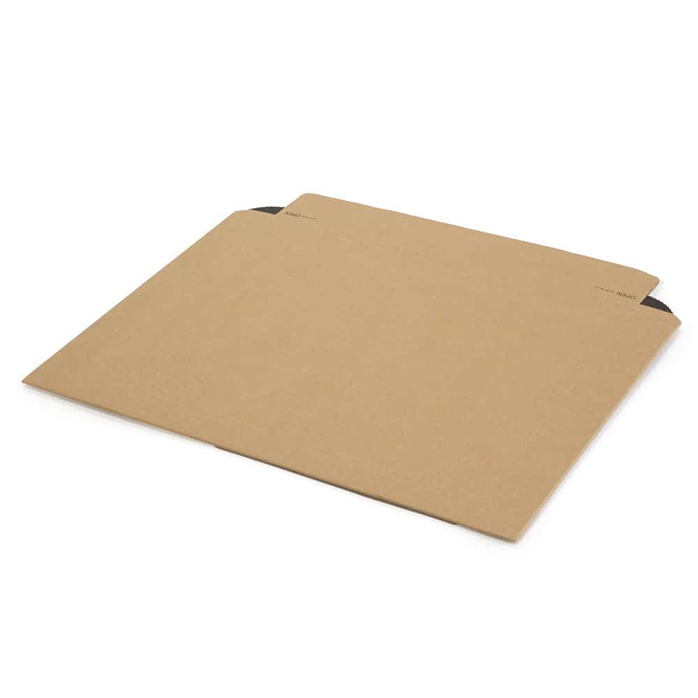Versandtasche aus Wellpappe, Querbefüllung, braun 360 x 250 x 0-52 mm (DIN B4)