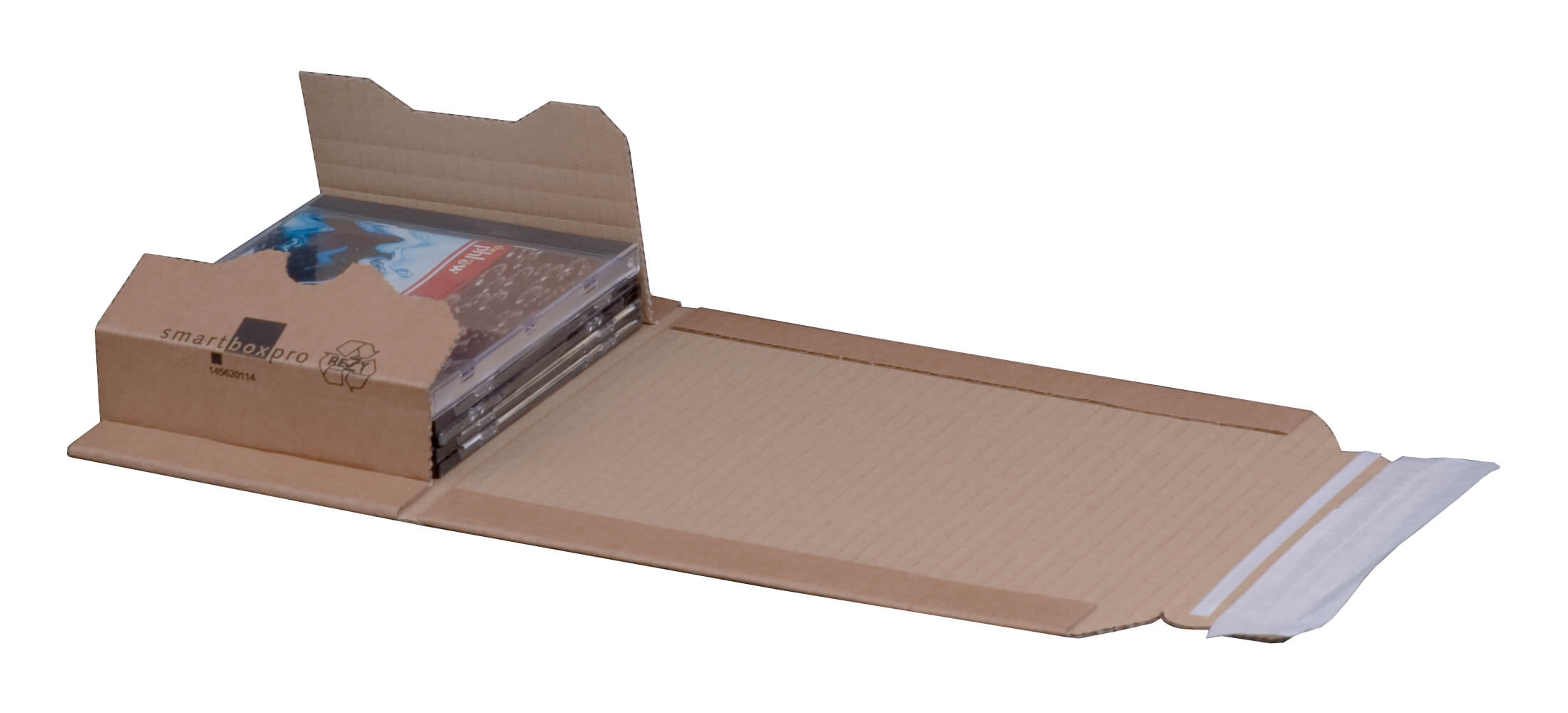 Buchverpackung Standard, braun 147 x 129 x 55 mm (CDs)