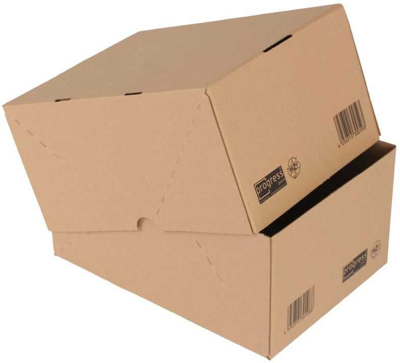 Stülpdeckelkarton DIN A4, Wellpappe, braun 305 x 215 x 150 mm (Boden)