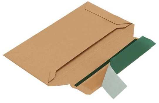 Versandtasche "ECO" Querbefüllung, Wellpappe, braun 205 x 97 x 30 mm (DIN lang)