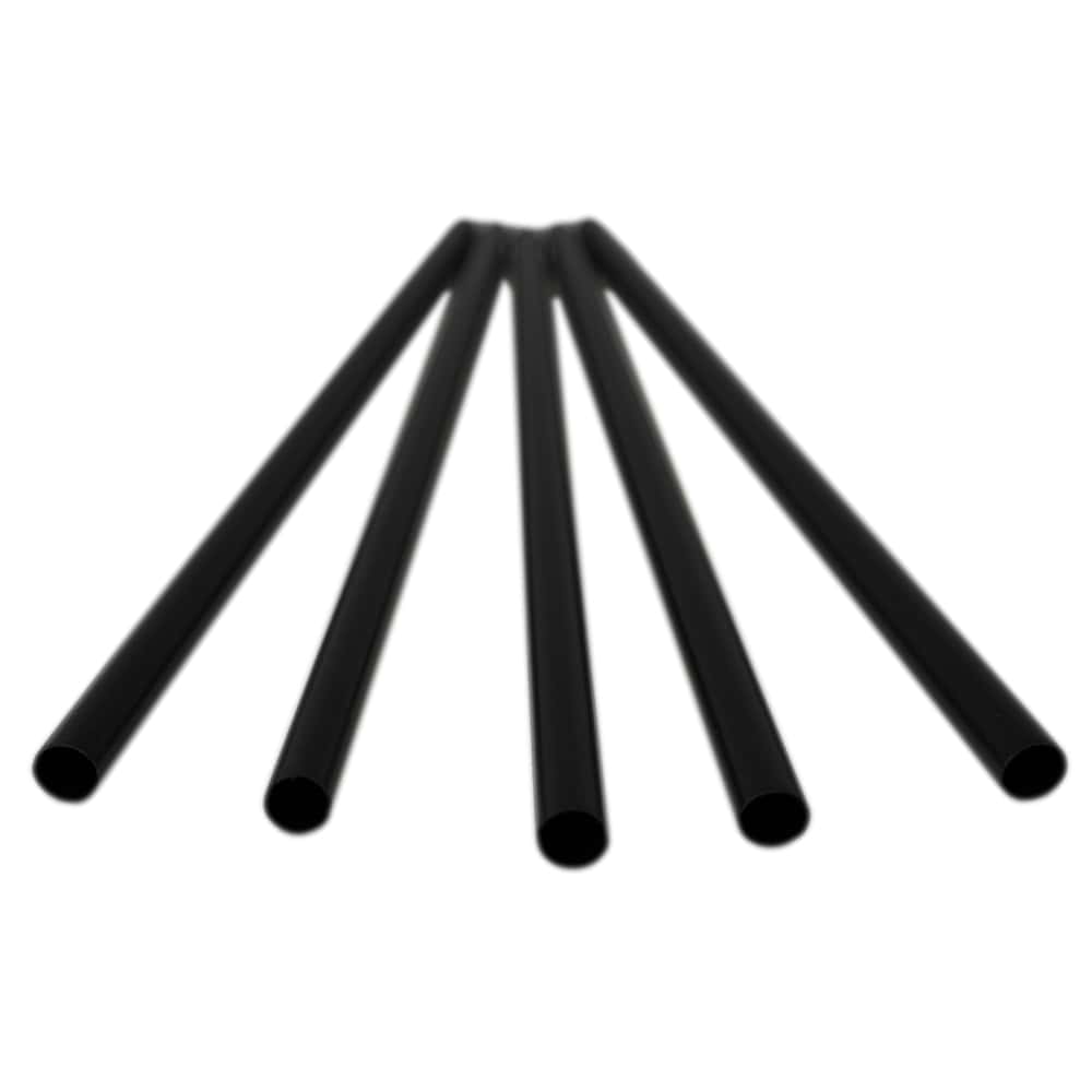 Strohhalm Mehrweg Jumbo Ø 8 x 240 mm schwarz