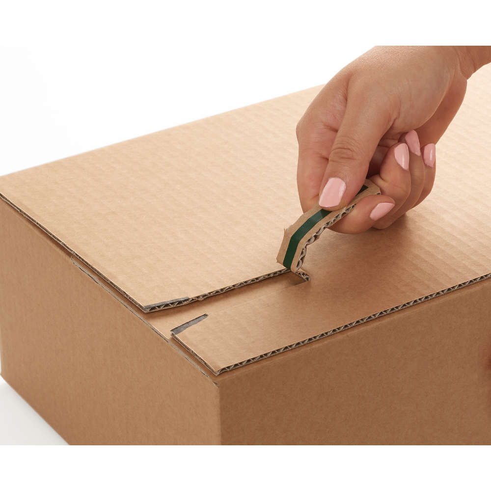 Blitzbodenkarton "Premium“ SK, HR, braun 165 x 120 x 70 - 100 mm (DIN C6)