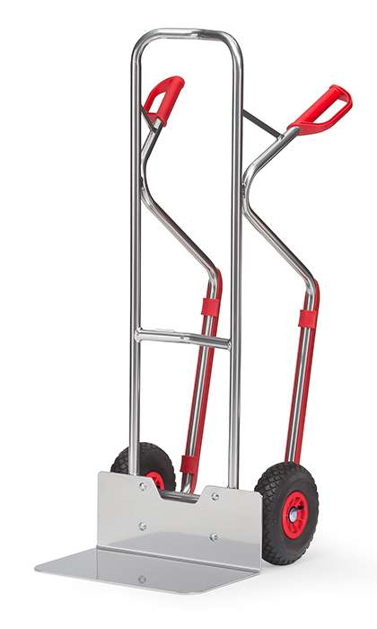 Fetra Sackkarre für Pakete, Aluminium bis 200 kg Traglast, Luftreifen