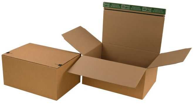 Paketbox "Premium Flix" mit Automatikboden 430 x 310 x 210 mm (DIN A3)