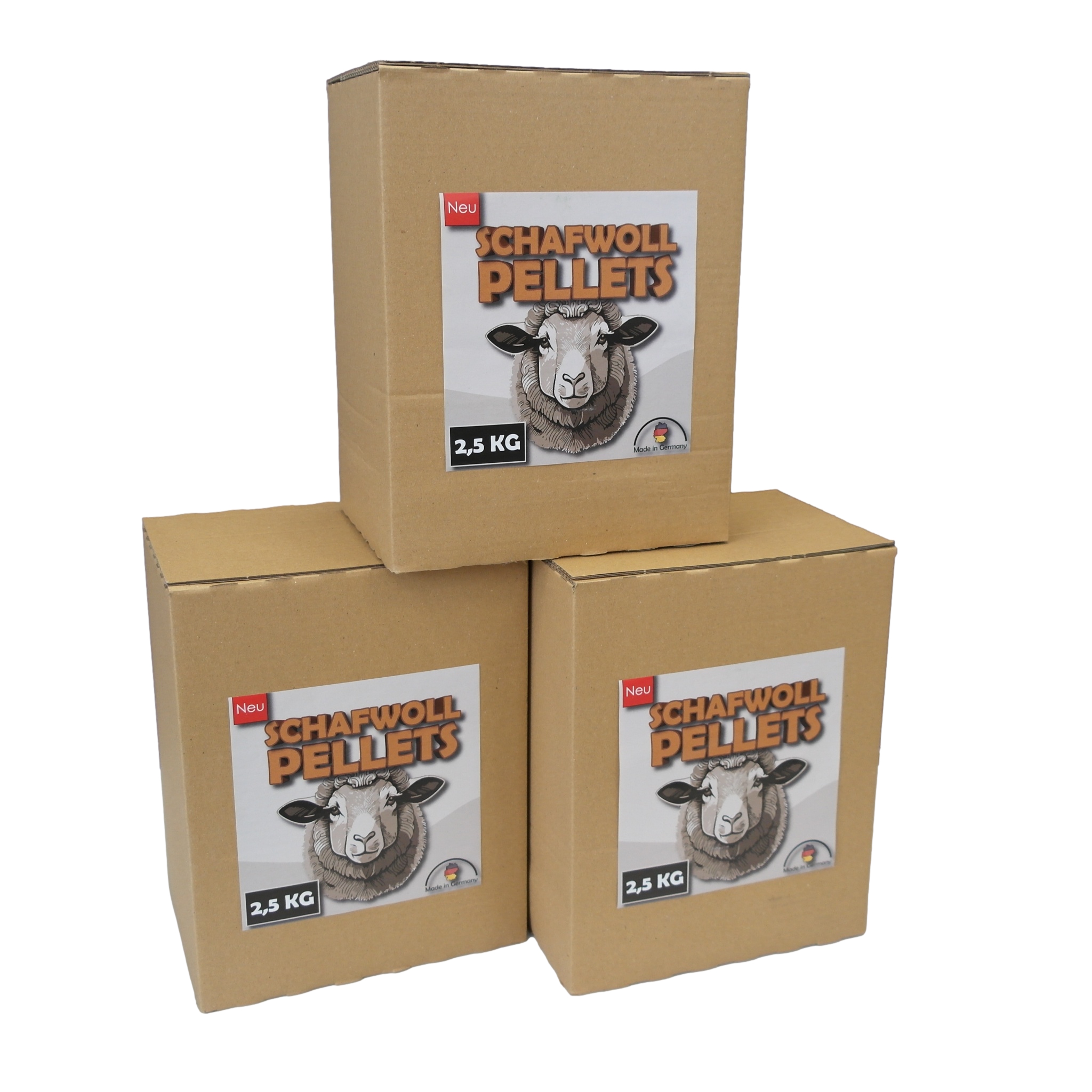 WollGold Schafwollpellets Dünger 2,5 kg