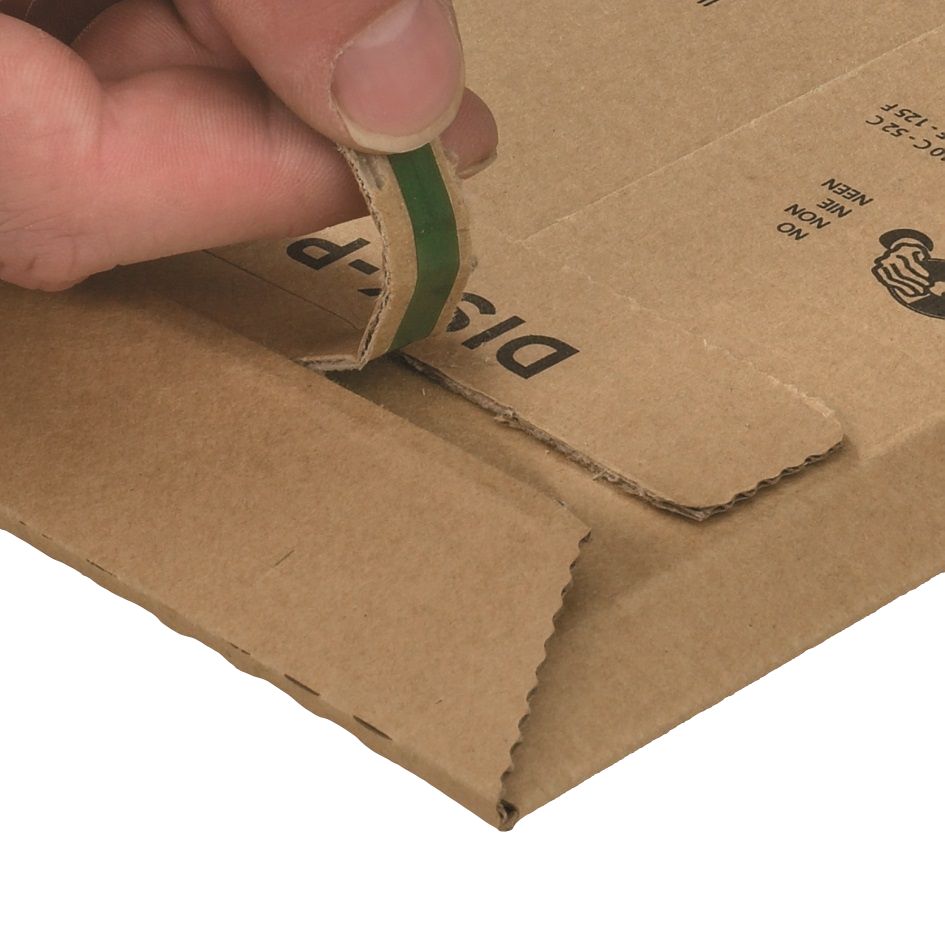 Versandtasche "Premium" Wellpappe, braun 145 x 190 x 0-25 mm (1-2 CDs)