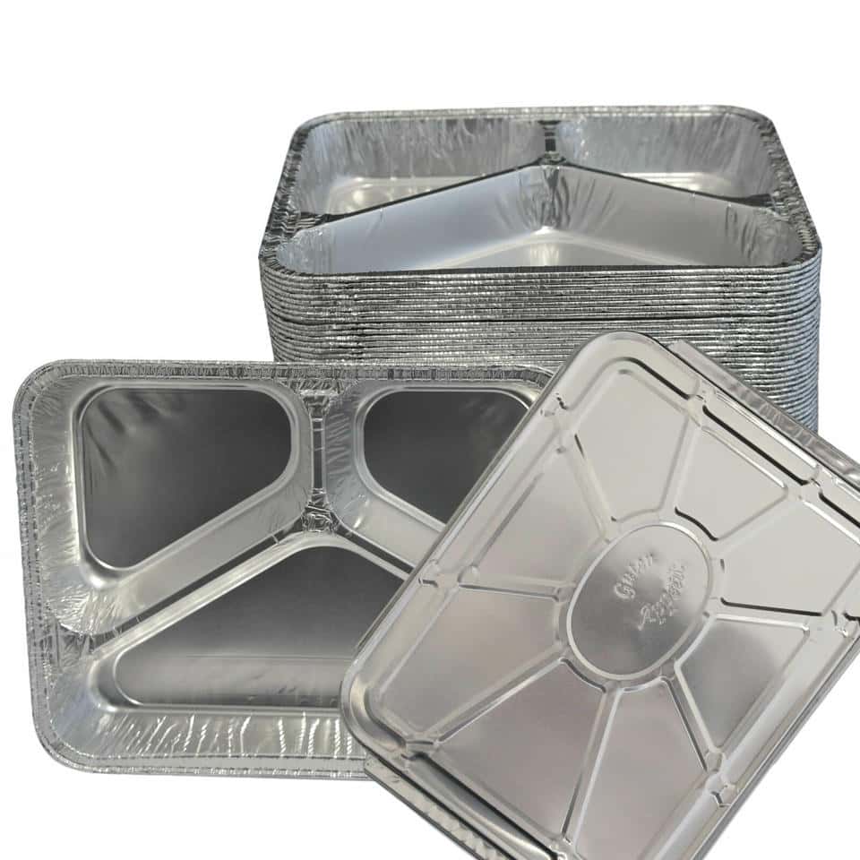 Aluschalen mit Deckel (Aluminium) R881G-Set
