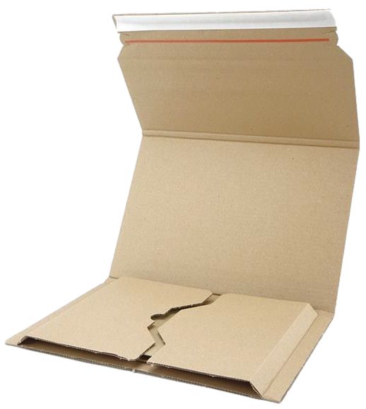 Buchverpackung braun 217 x 155 x 0-60 mm (DIN A5)
