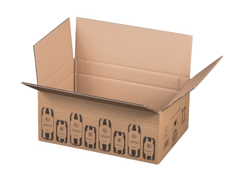 Versandkarton für Getränkedosen 24er  0,33 l - 0,5 l Versandkarton für Getränkedosen 24er  0,33 l - 0,5 l