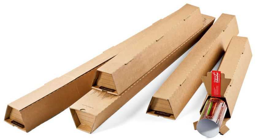 Trapez Versandhülsen 2-wellig 860 x 105/55 x 75 mm (DIN A0)