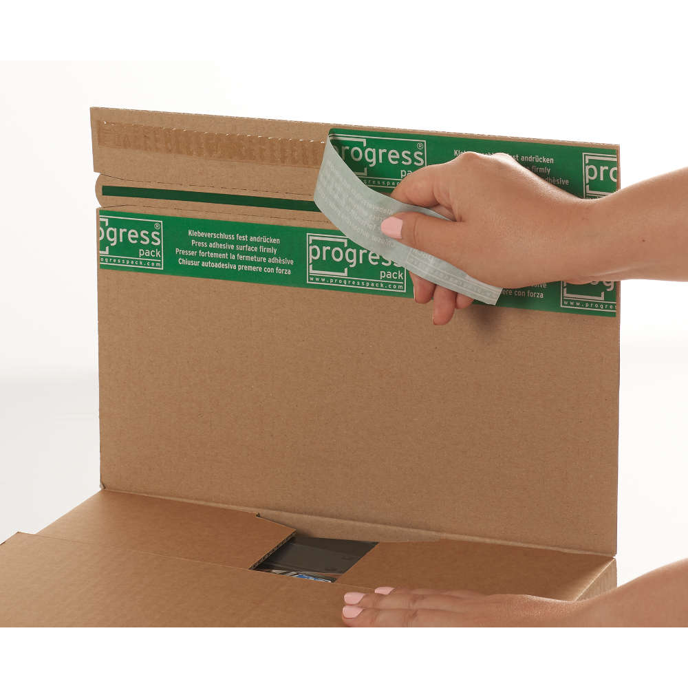 Blitzbodenkarton "Premium“ SK, HR, braun 165 x 120 x 70 - 100 mm (DIN C6)