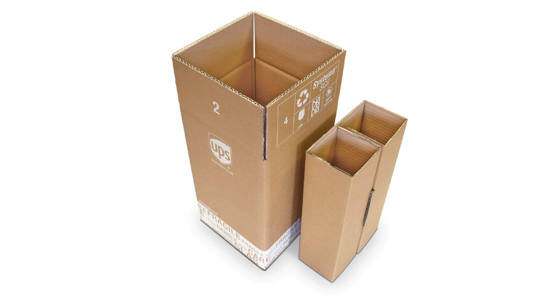 Weinversandverpackung 4er Set