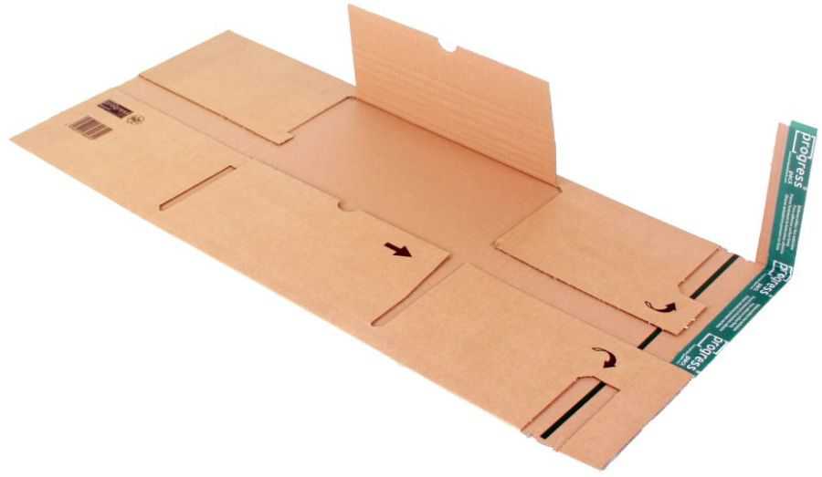 Versandverpackung "Premium Security Flap" 2-wellig, braun 320 x 290 x 0-80 mm (Ordner)