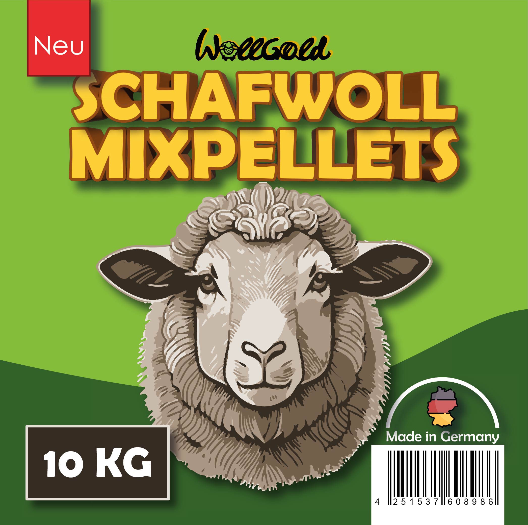 WollGold Schafwoll Mixpellets Dünger 10 kg