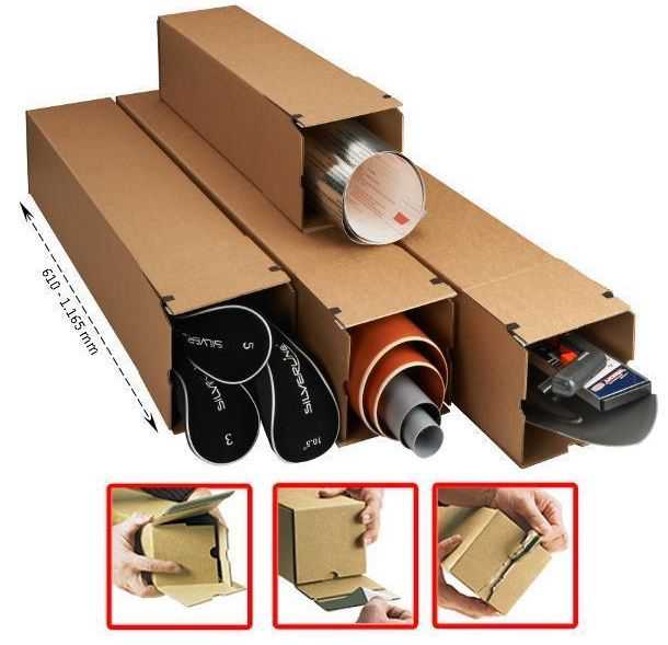 Versandhülsen eckig "Premium longBox XL" 610 x 190 x 190 mm (DIN A1)