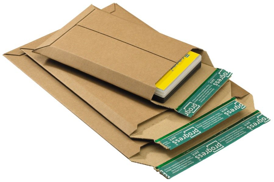 Versandtasche "Premium" Wellpappe, braun 187 x 272 x 0-50 mm (DIN A5)