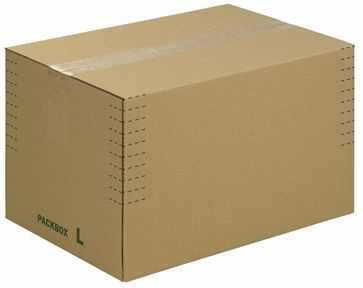 Versandkarton HR, Automatikboden, braun 330 x 220 x 80-190 mm (DIN A4)