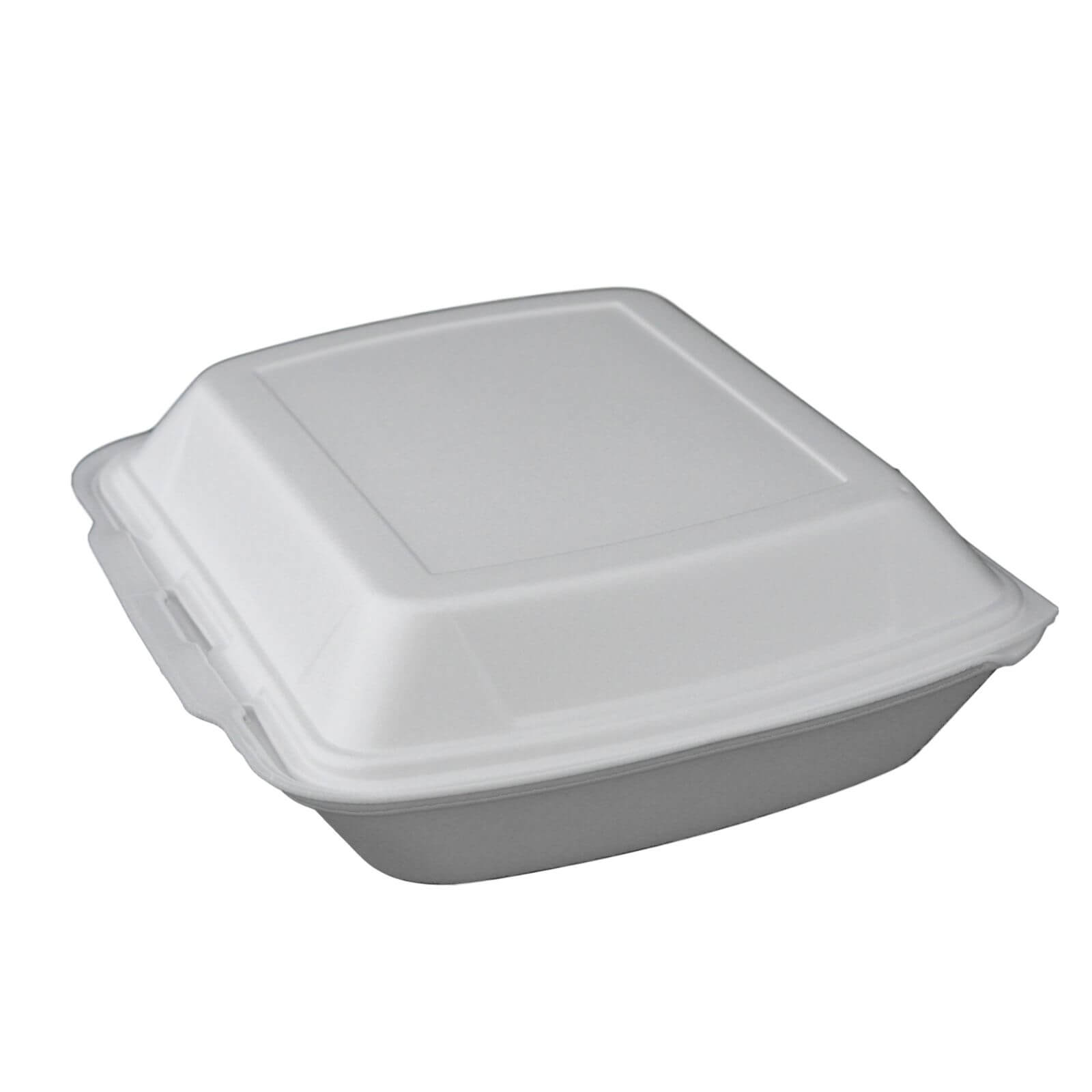 Thermo-Klappbox Menübox XPS Styropor weiß, 2-geteilt 210 x 245 x 72 mm