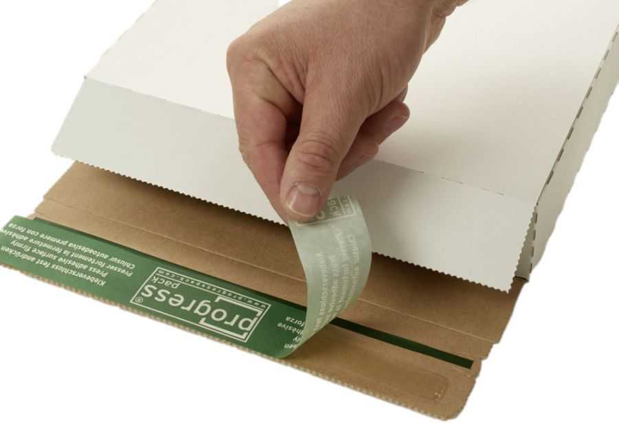 Versandtasche "Premium" portooptimiert, Wellpappe, weiß 430 x 310 x 45 mm (DIN A3)