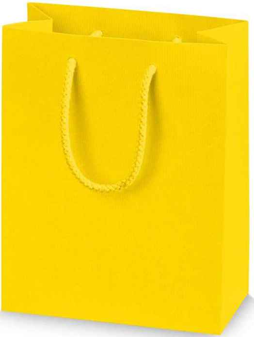 Geschenktüten Streifenprägung 1er Bocksbeutel Gelb