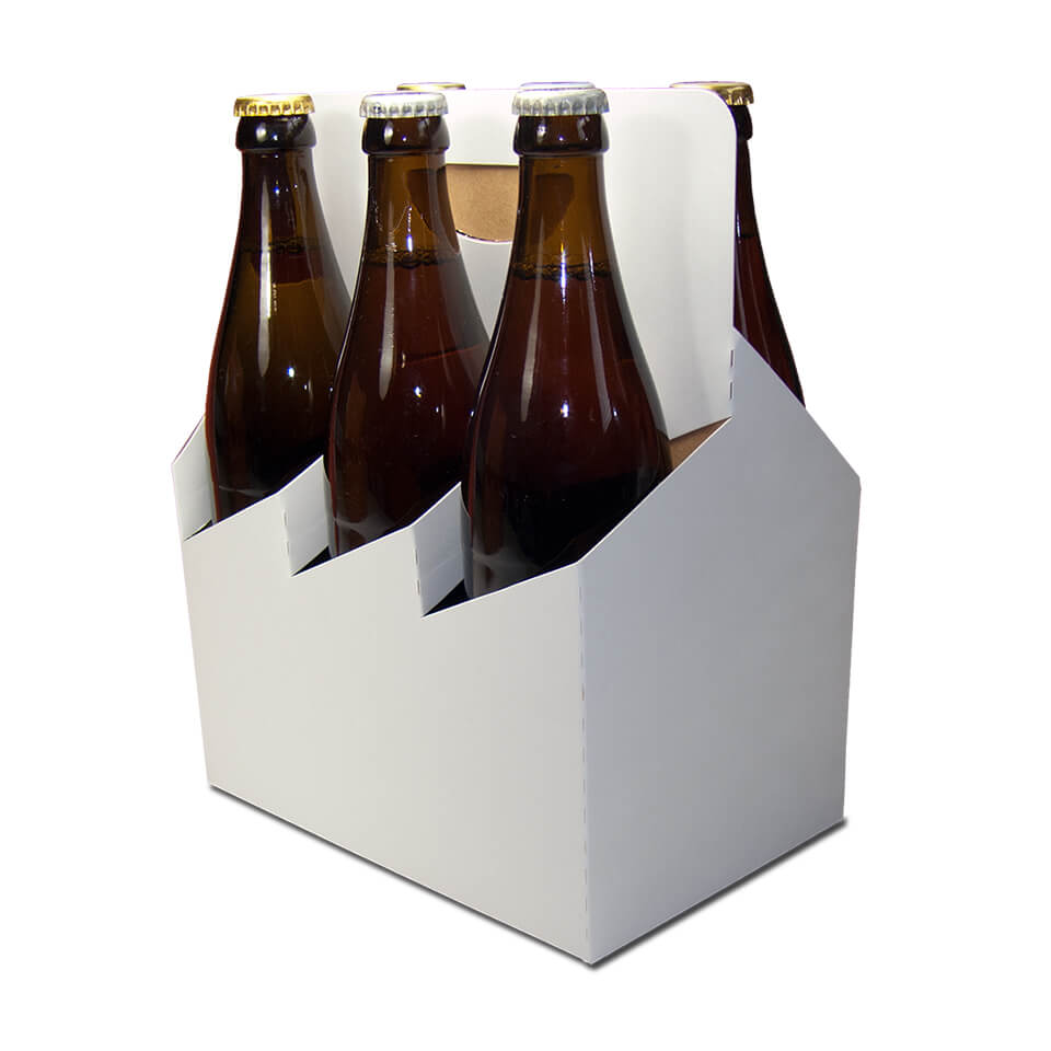 Bierträger 0,33 l Sixpack, weiß