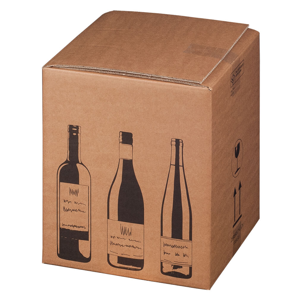 9er Flaschenkarton mit DHL-Zertifikat (PTZ) 316 x 305 x 368 mm