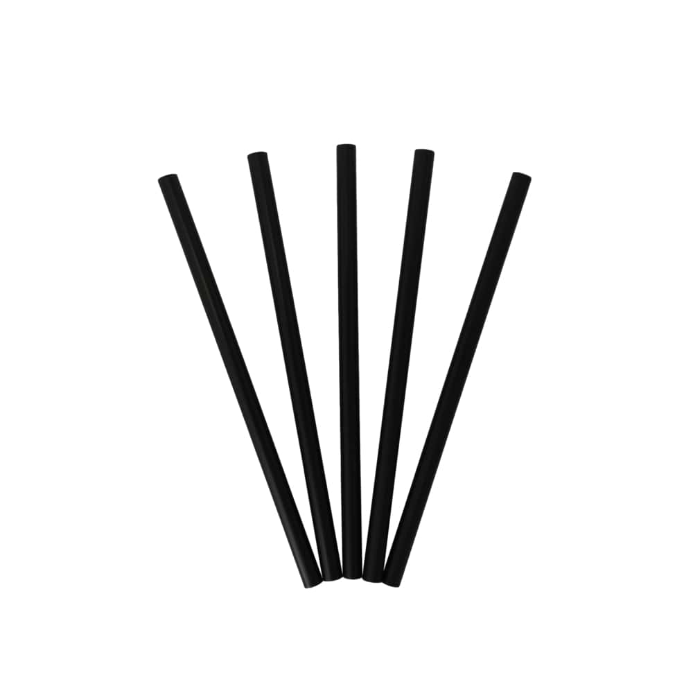 Strohhalm Mehrweg Ø 7 x 150 mm schwarz