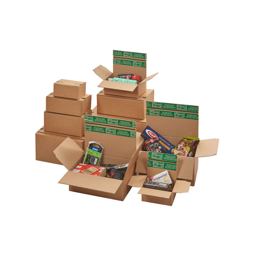 Blitzbodenkarton "Premium“ SK, HR, braun 165 x 120 x 70 - 100 mm (DIN C6)