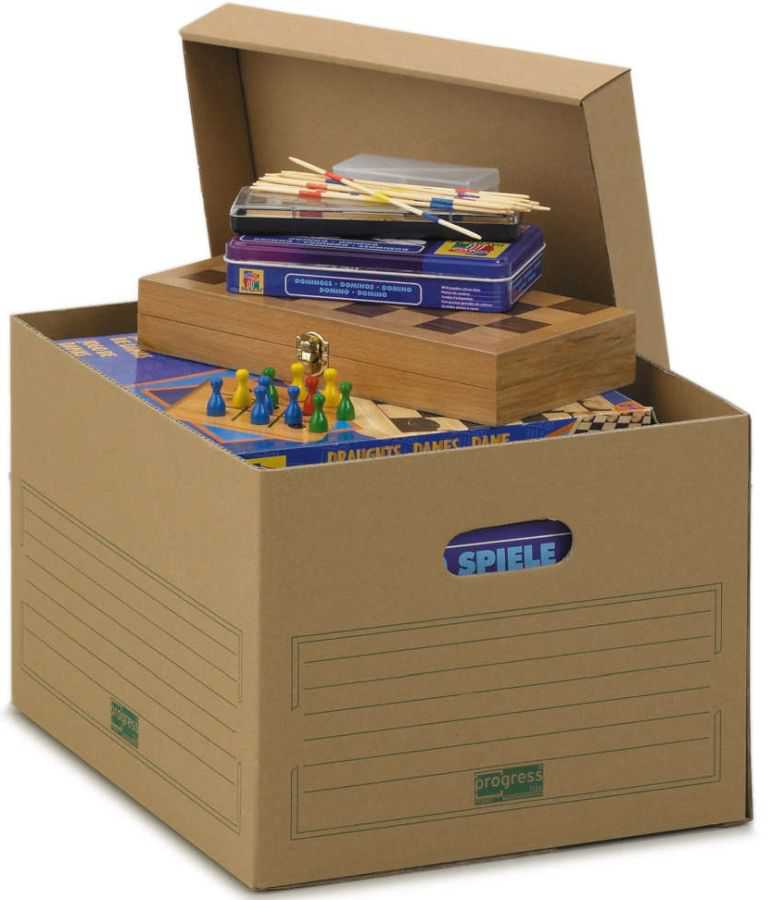 Transportbox mit Stülpdeckel "Premium", braun, 413 x 330 x 266 mm