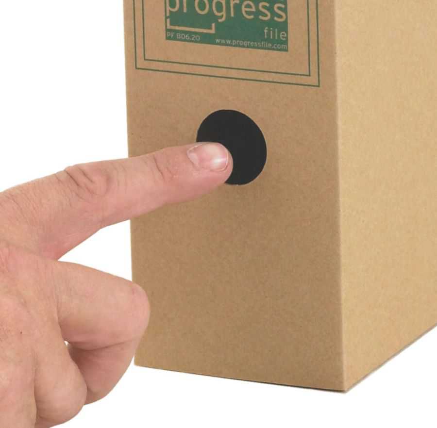 Archivboxen "Premium 75", braun, 252 x 70 x 317 mm (DIN A4+)