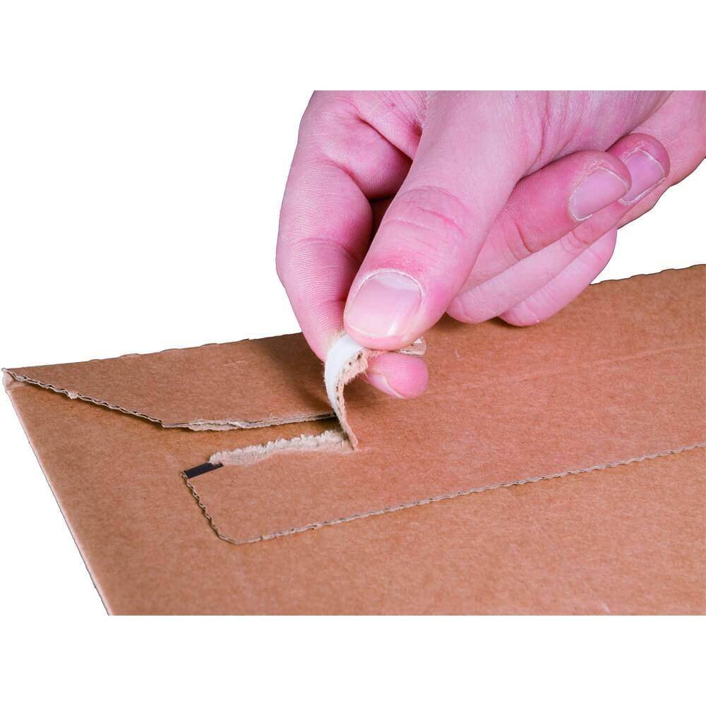 Versandtasche braun aus Wellpappe 150 x 250 x 50 mm (DVD)