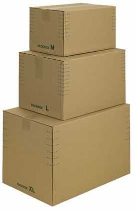 Versandkarton HR, Automatikboden, braun 390 x 290 x 100-240 mm