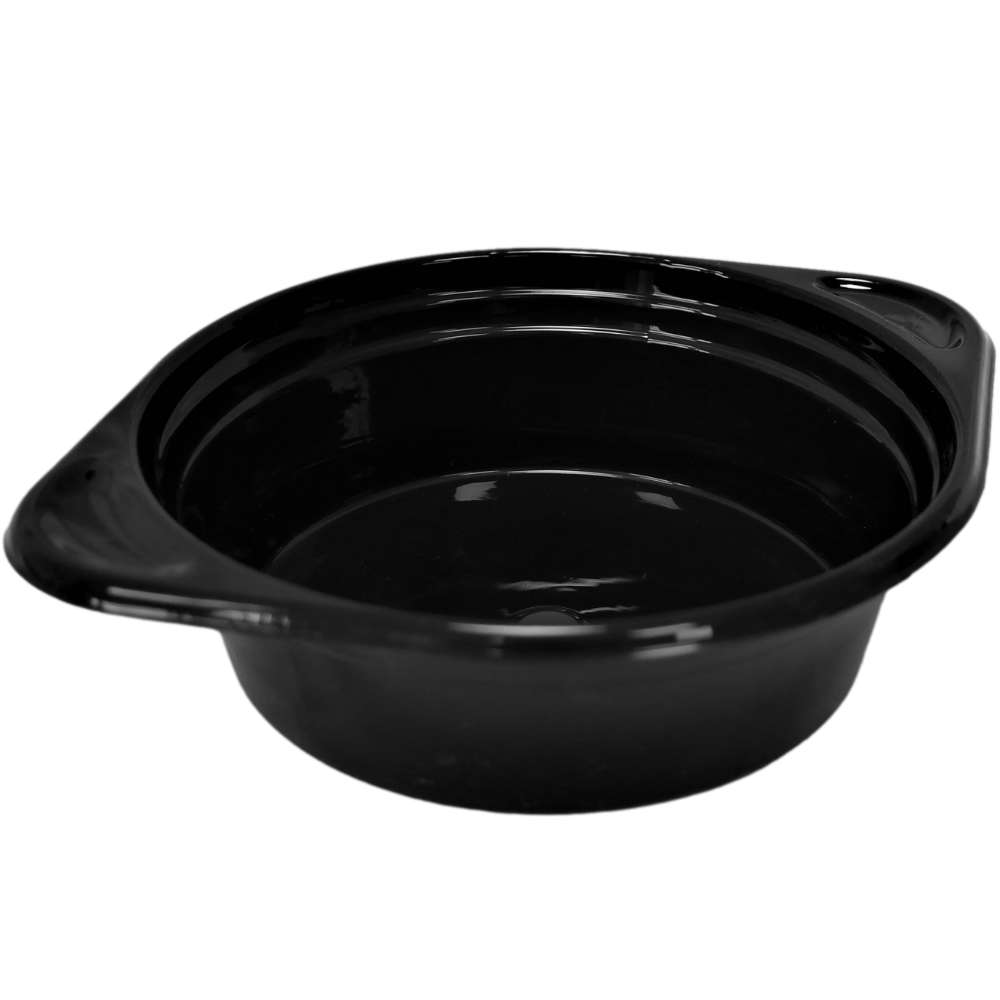 Mehrweg Suppenterrine schwarz 500 ml (Ø 150 x 45 mm)