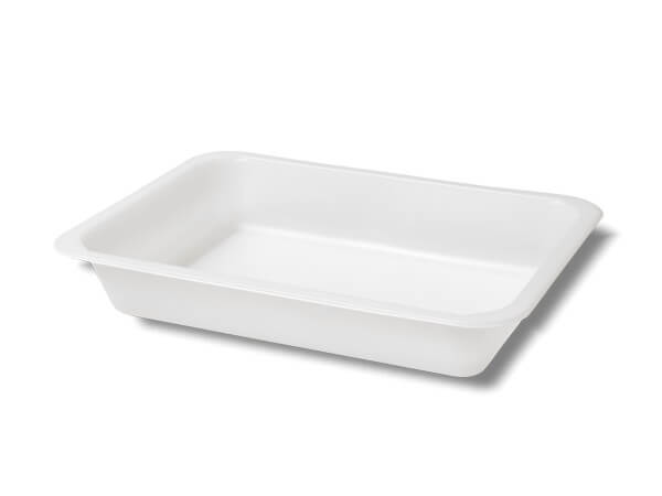 weiße Bio Siegeschale "Caterline" 1-fach, 227 x 178 x 40 mm (1115 ml)