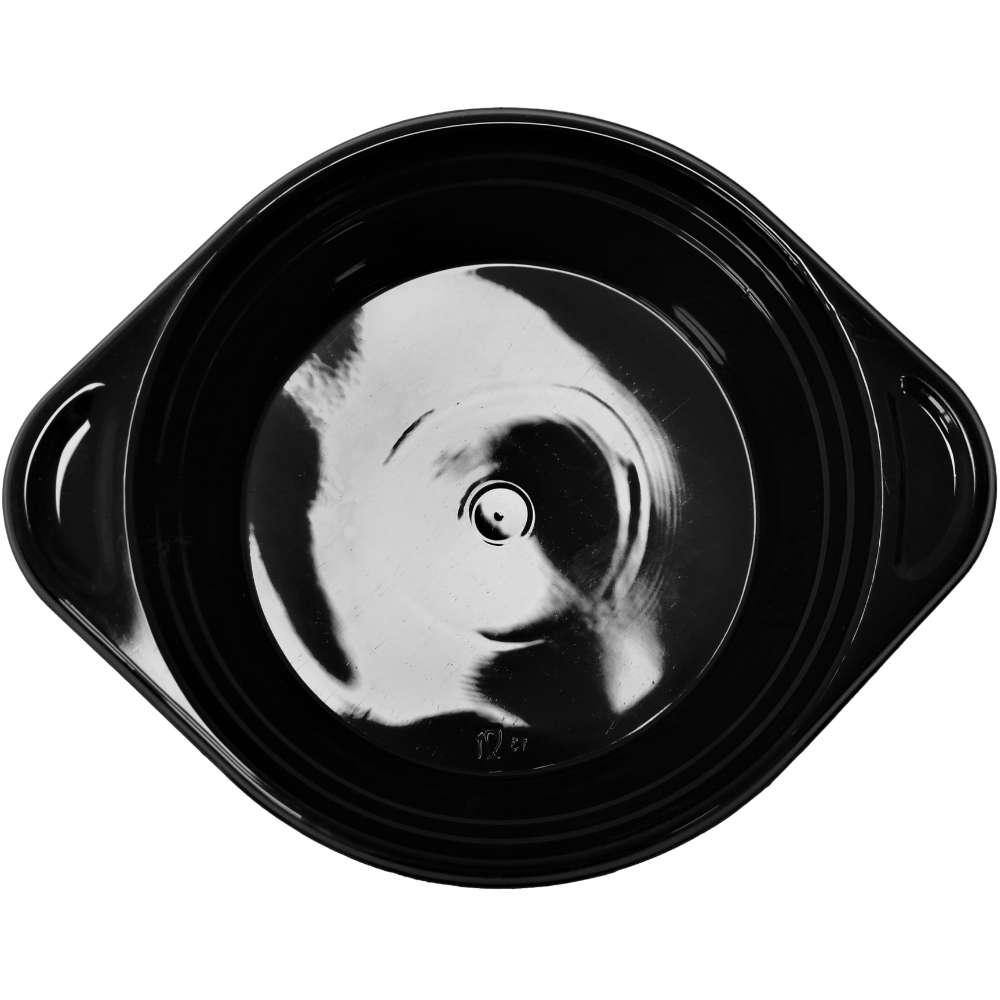 Mehrweg Suppenterrine schwarz 500 ml (Ø 150 x 45 mm)