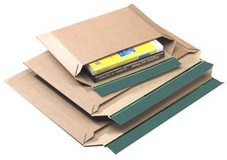 Versandtasche "ECO" Querbefüllung, Wellpappe, braun 270 x 185 x 0-30 mm (DIN B5+)