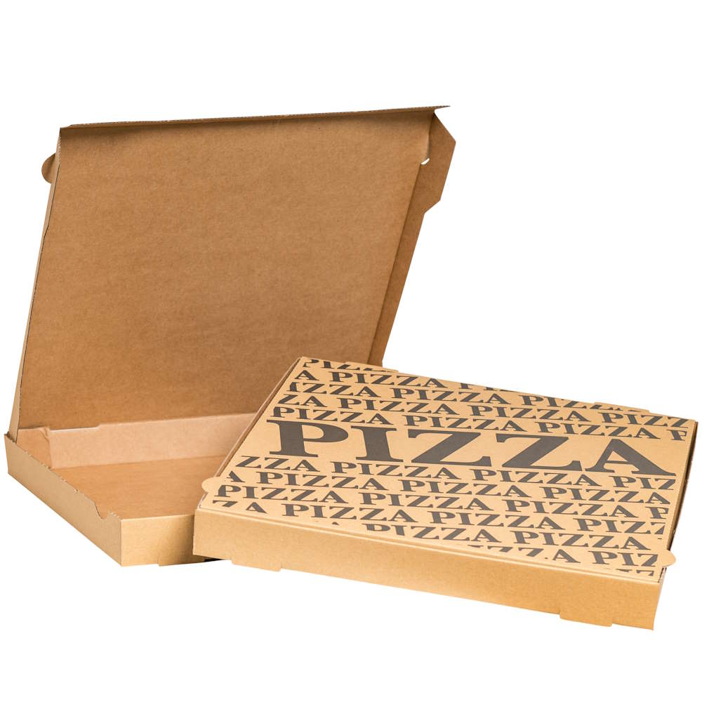 Pizzakarton EcoLine braun 36 x 36 x 4 cm