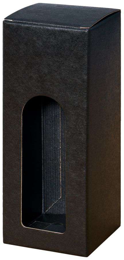 Geschenkbox Gin mit Fenster 1er Gin/Spirituosen schwarz