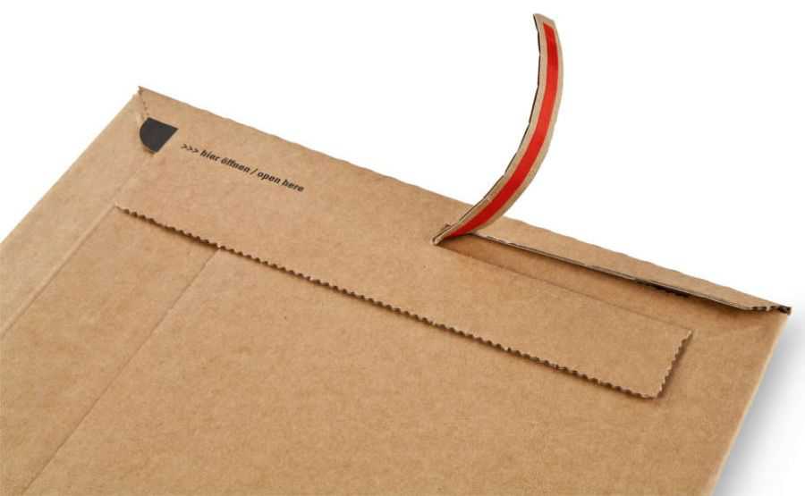 DHL Kleinpaket Wickelverpackung braun 307 x 245 x 0-75 mm