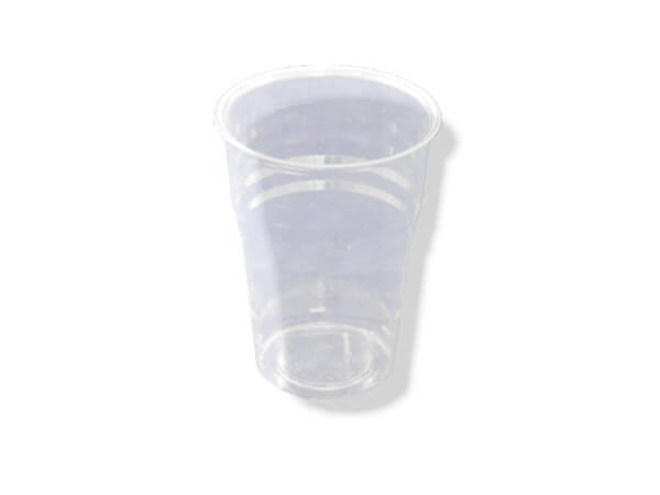 transparenter PLA Becher, Bio Trinkbecher kompostierbar 0,4 l