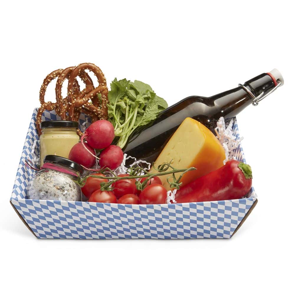 Präsentkorb viereckig 200 x 275 x 80 mm Bayern Raute