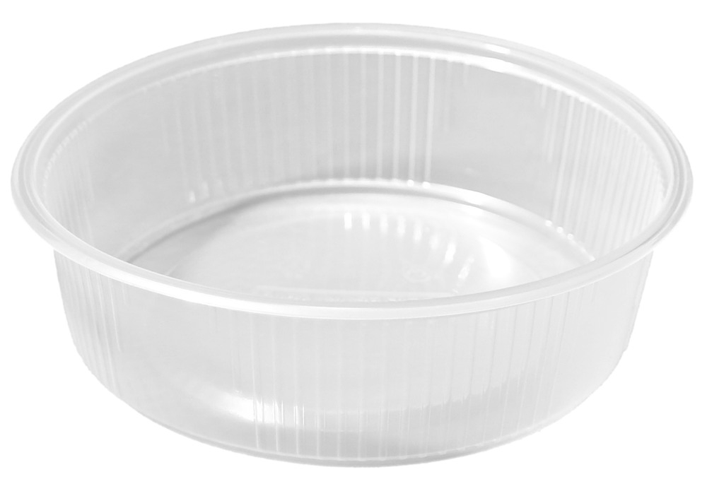 Transparenter Feinkostbecher (ECO) 125 ml (Ø 101 x 30 mm) Transparenter Feinkostbecher (ECO) 125 ml (Ø 101 x 30 mm)
