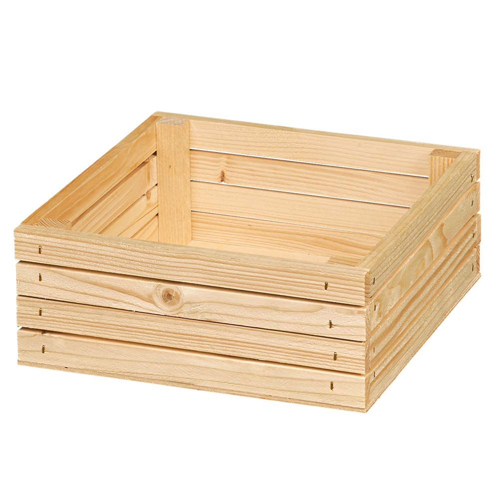 Präsentkorb Holzkiste Natur