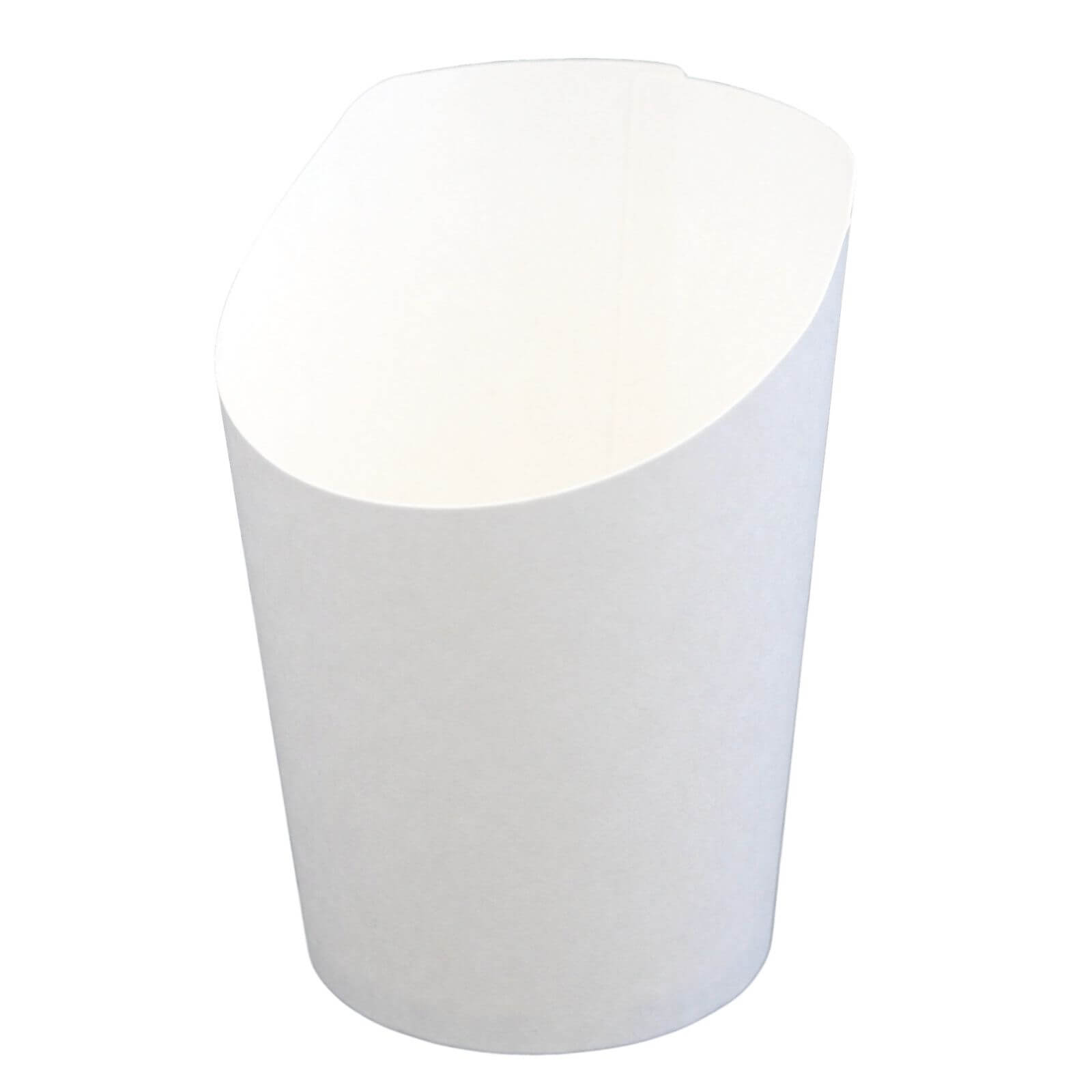 weißer Wrapbecher aus Hartpapier 55 x 100 mm