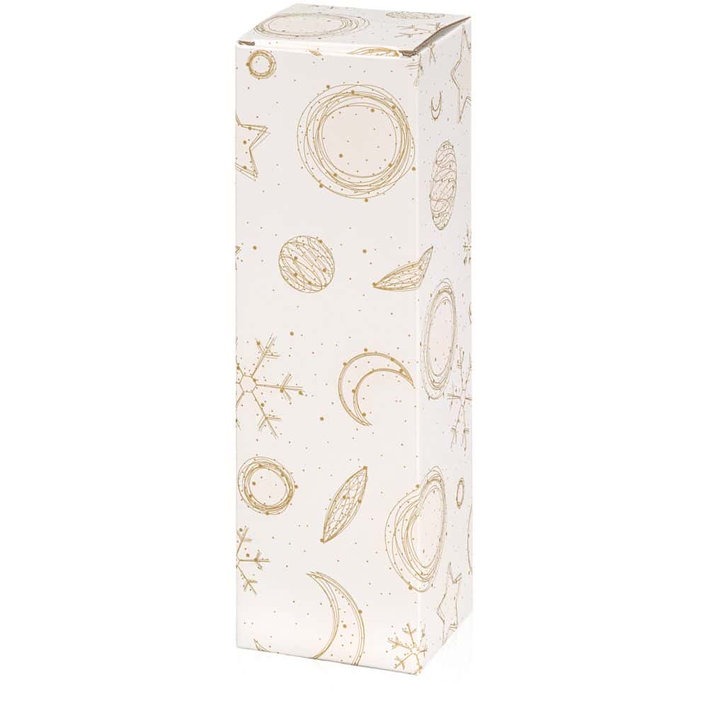 Geschenkbox Strukturprägung weiß "Christmas Bianco" 1er Magnum Faltschachtel