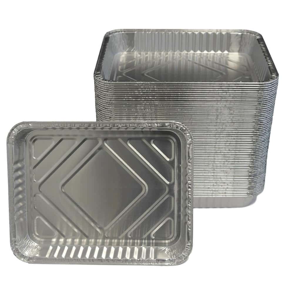 Aluschale, Menü- eckig 227 x 177 x 30 mm (ungeteilt) (R879G) (ca. 930 ml)