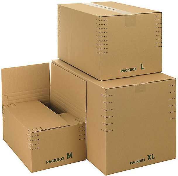 Versandkarton HR, Automatikboden, braun 330 x 220 x 80-190 mm (DIN A4)