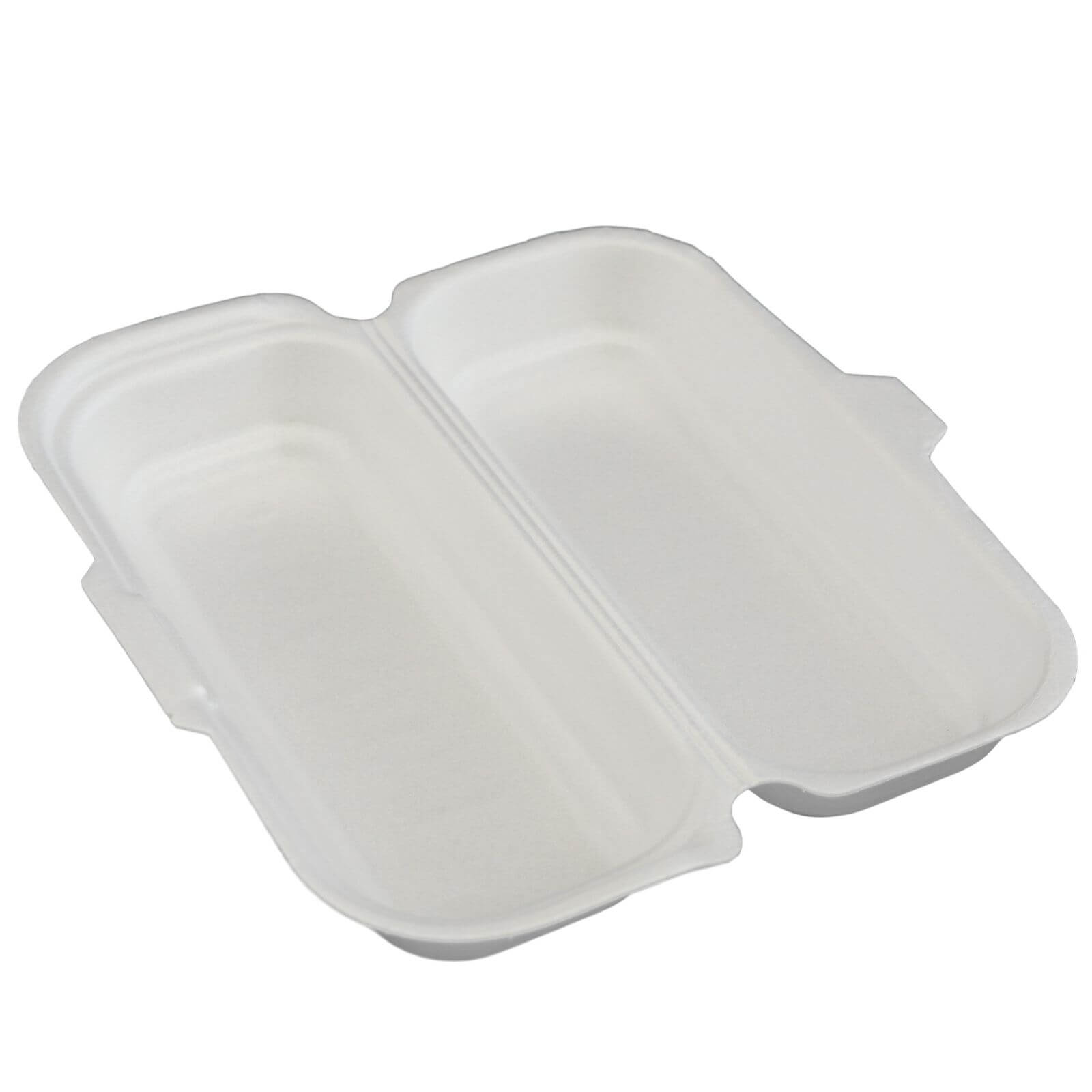 Thermo-Klappbox Hot-Dog, XPS Styropor weiß, 210 x 90 x 58 mm